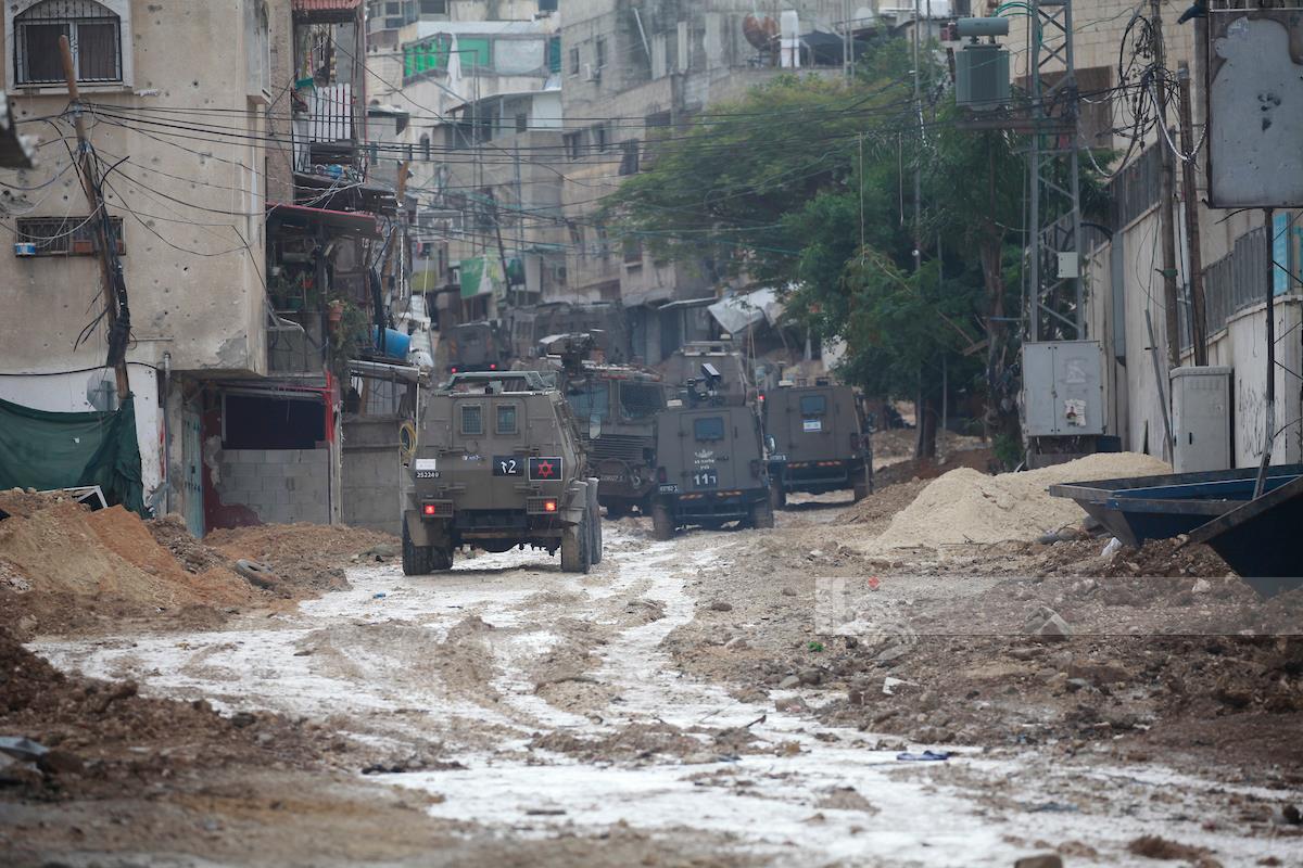 جانب من الاقتحام المستمر لمدينة طولكرم.